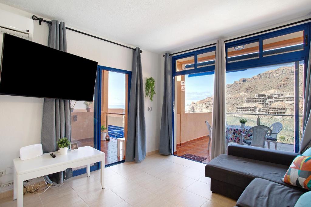 Apartamento de vacaciones 'Paraíso Taurito' con vistas al mar, terraza, piscina compartida y Wi-Fi — 7